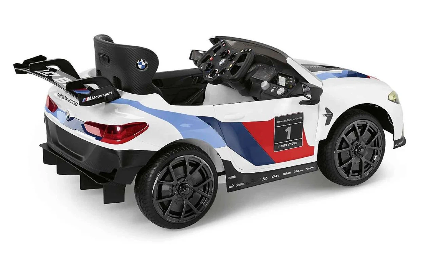 Kids Ride On Electric Car BMW M8 GTE White - photo 3