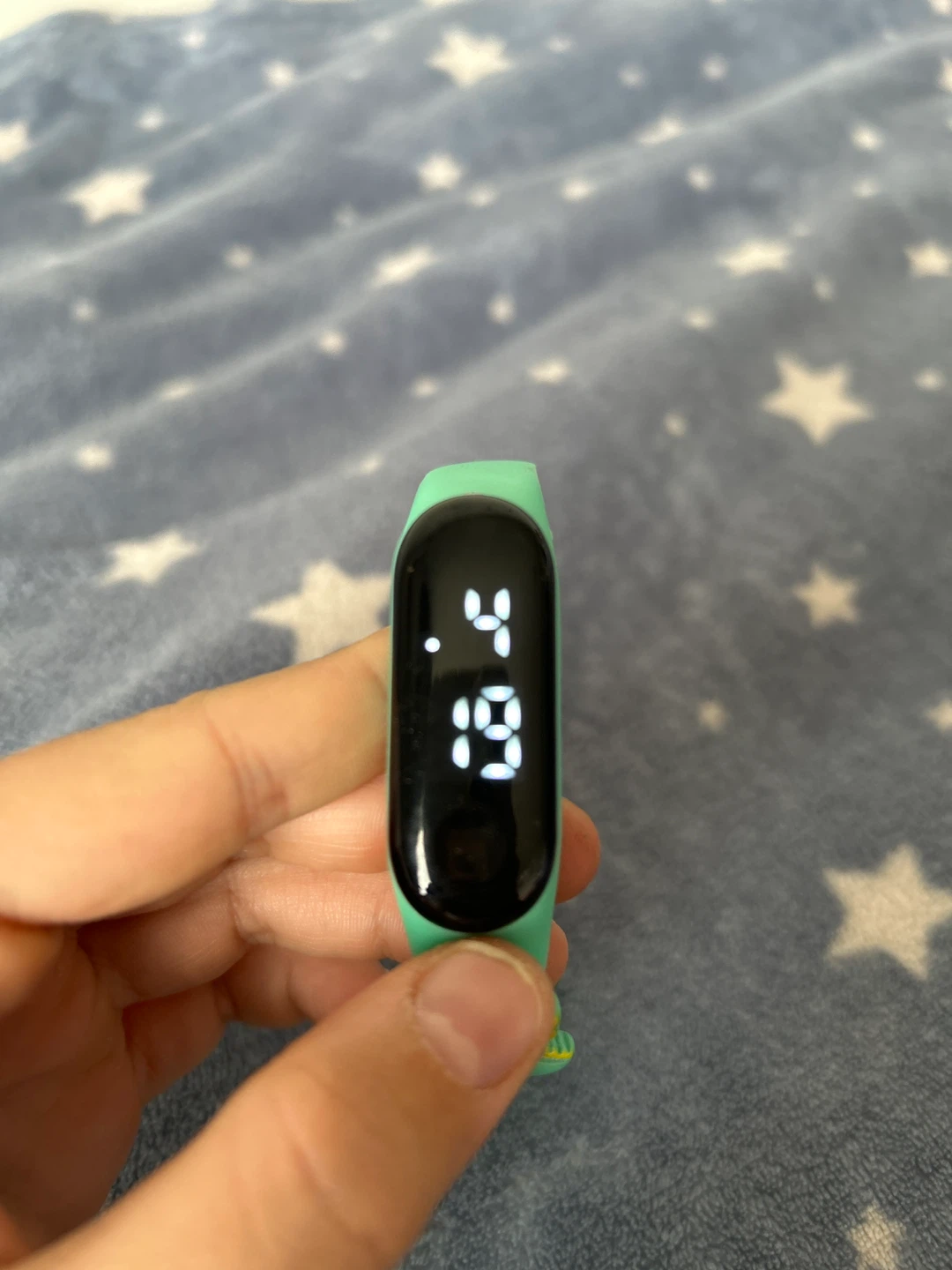 Green Digital Fitness Tracker Watch