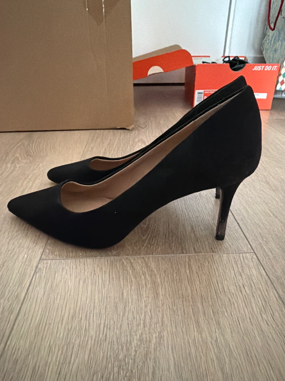 Call It Spring Black Heels - size 7 (US) - photo 2