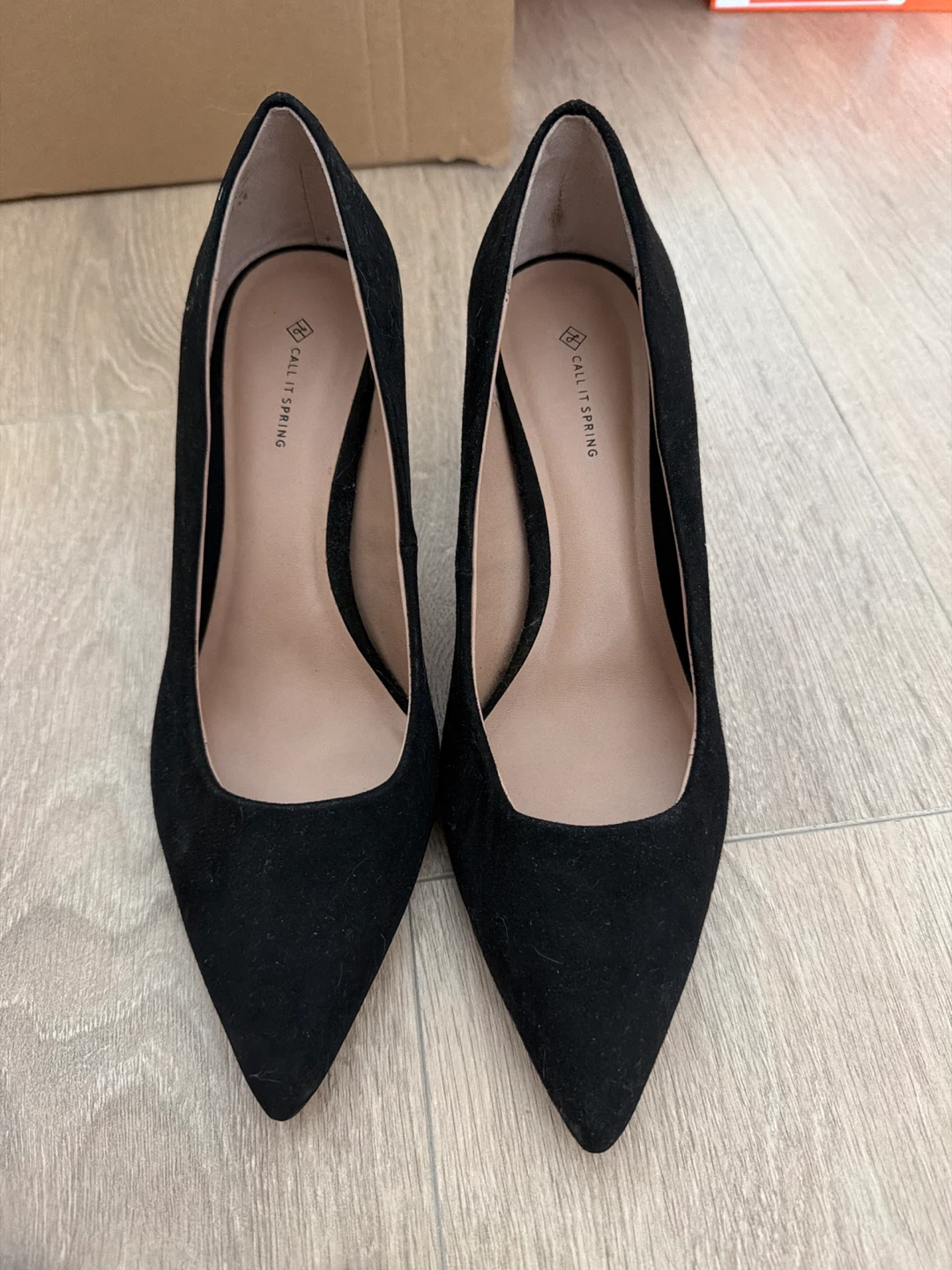 Call It Spring Black Heels - size 7 (US)