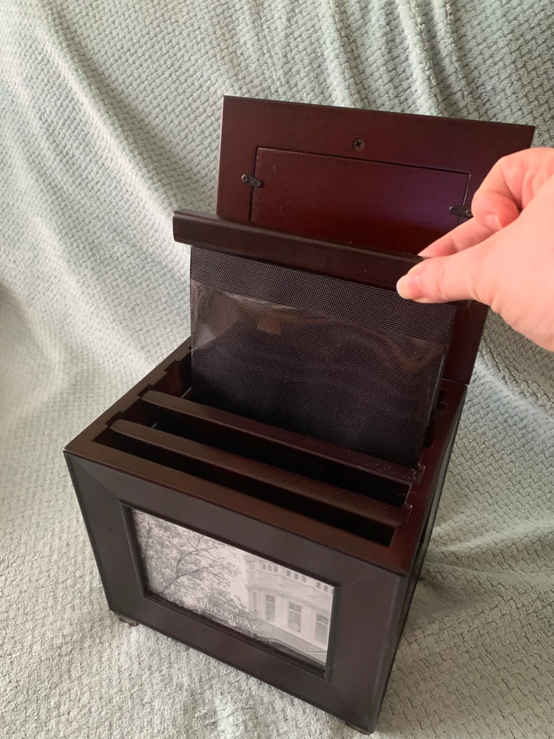 Bombay Company Wooden Photo Frame Storage Box - photo 3