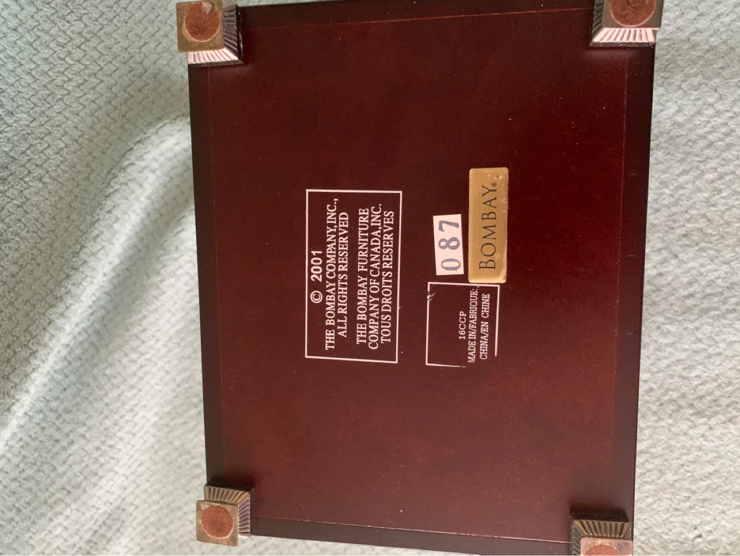Bombay Company Wooden Photo Frame Storage Box - photo 4