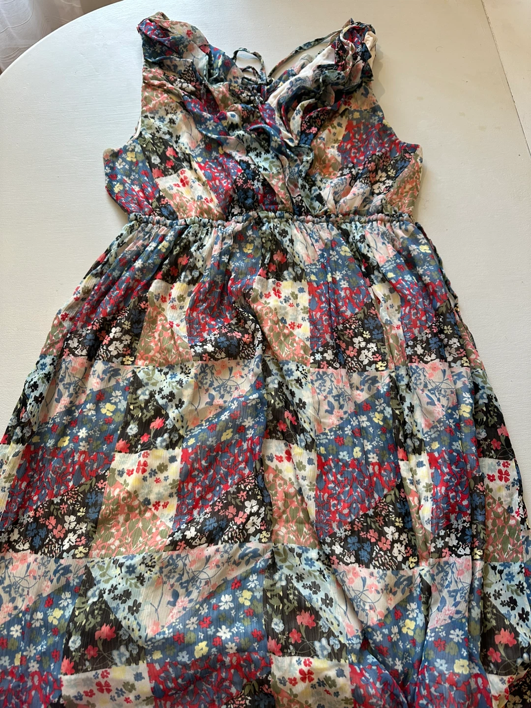 Jessica Simpson Maternity Floral Ruffle Dress