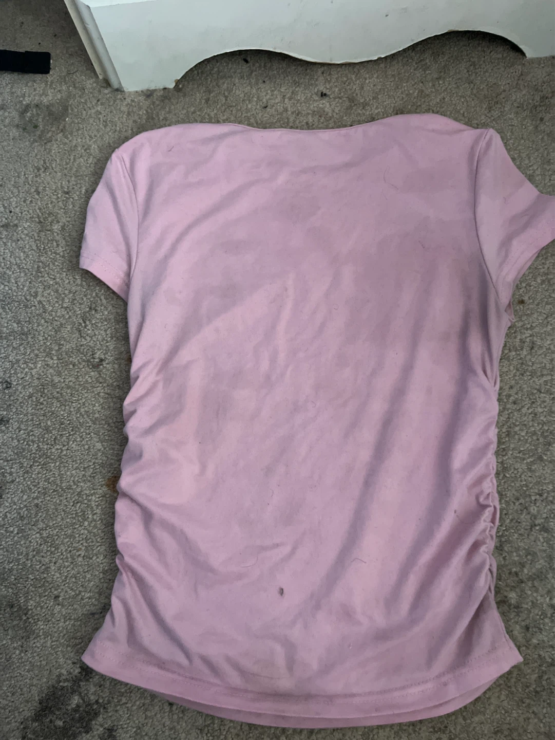 Pink Ruched T-Shirt