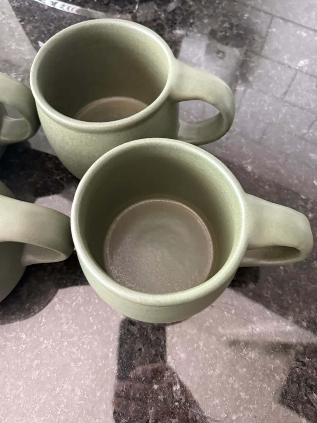 Four (4) Large Green Pottery Mugs - Pick up in Alpine Park SW - photo 3