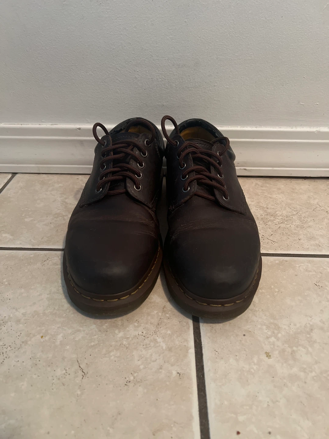 Dr. Martens Brown Leather Crazy Horse Shoes