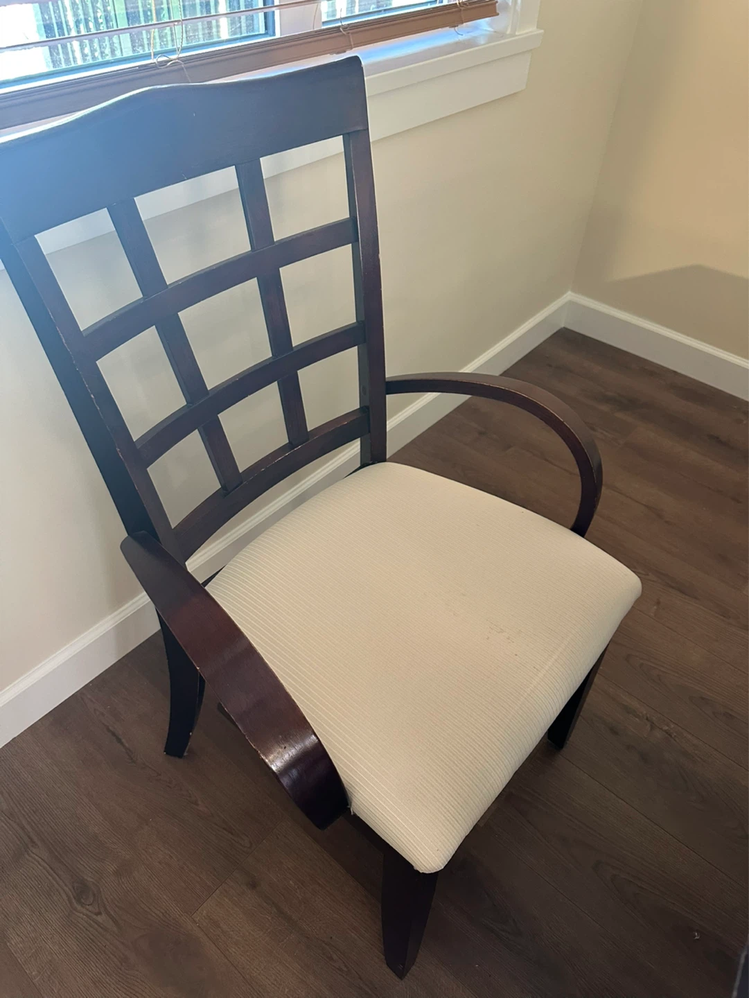 Dark Wood Dining Table and Chairs Set - photo 3