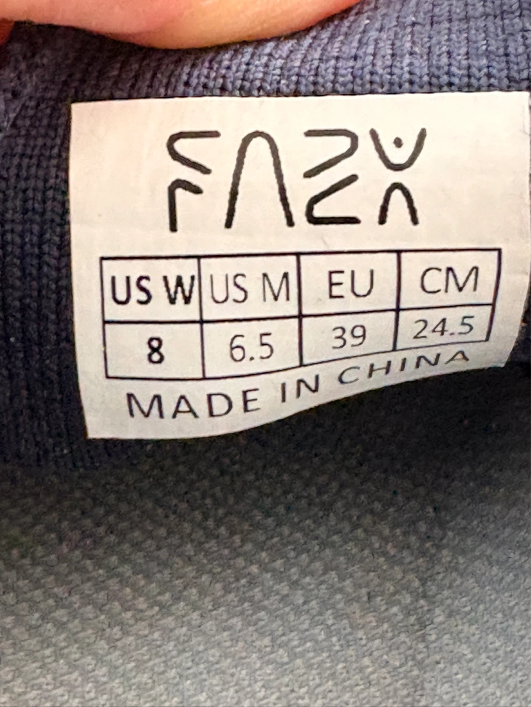 Fazy Slip-On Sneakers - Navy Blue - Women's Size 8 - photo 3