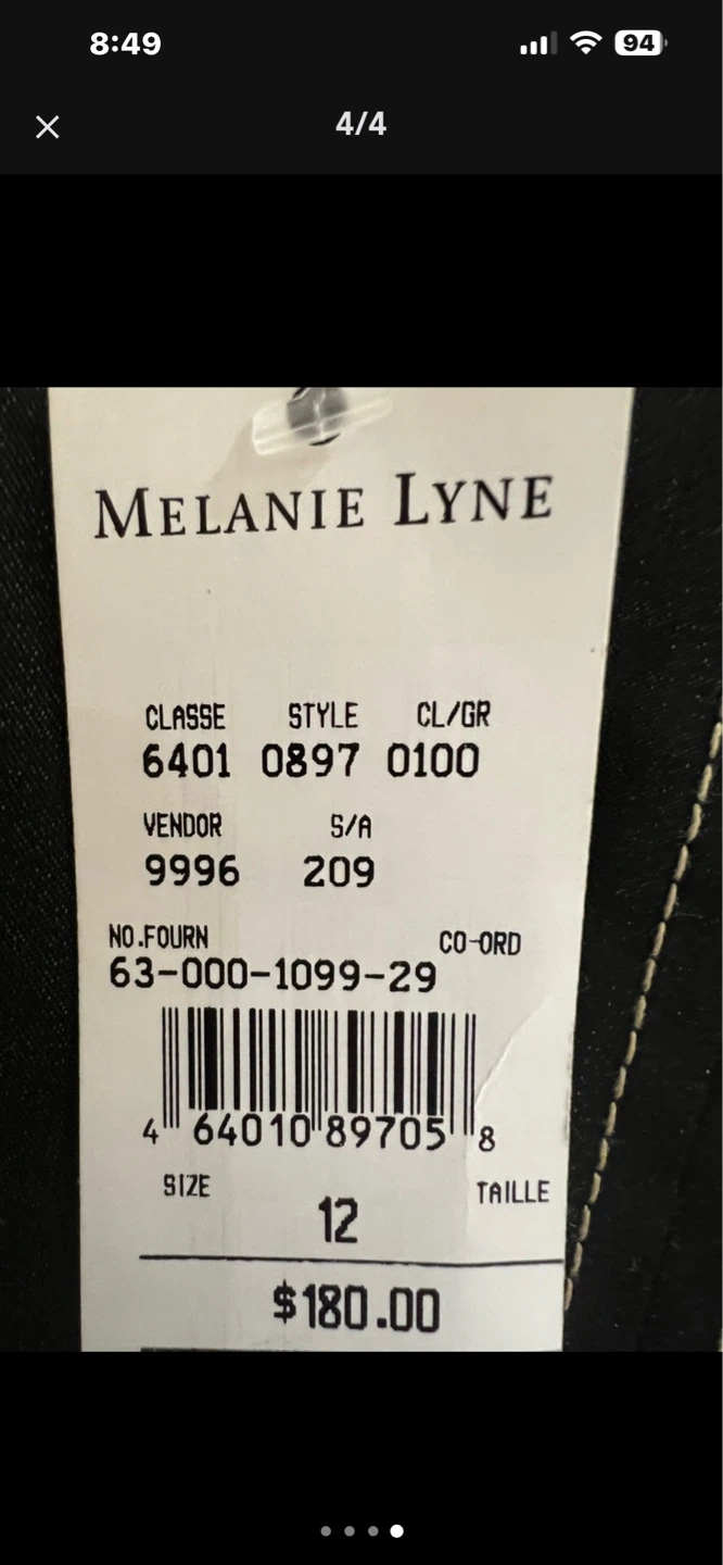 Melanie Lyne Black Sleeveless Dress Size 12 - photo 4