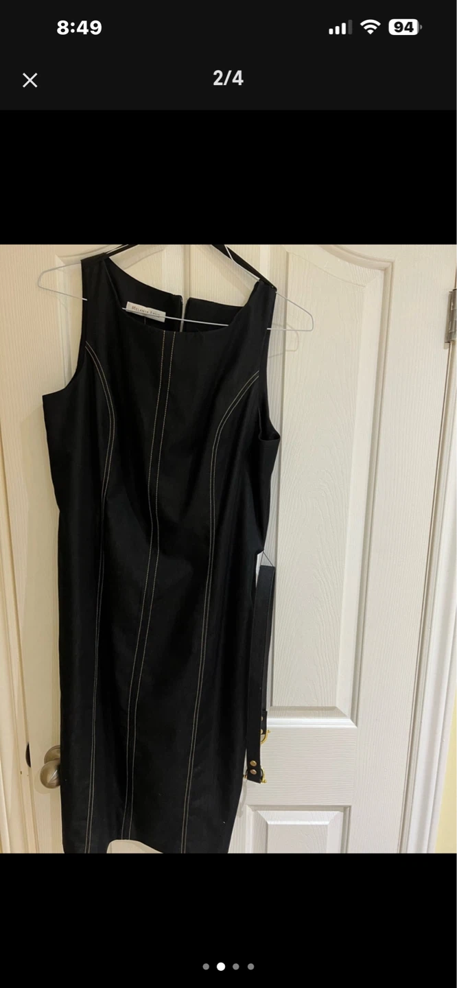 Melanie Lyne Black Sleeveless Dress Size 12