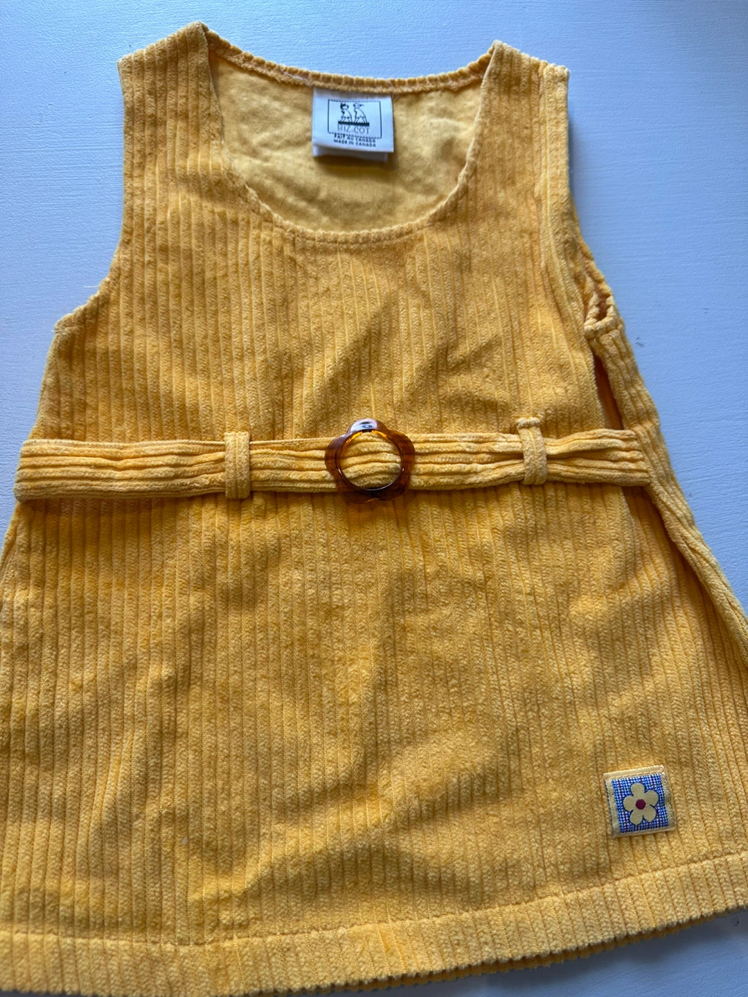 Biz-Cot Yellow Corduroy Dress - photo 2