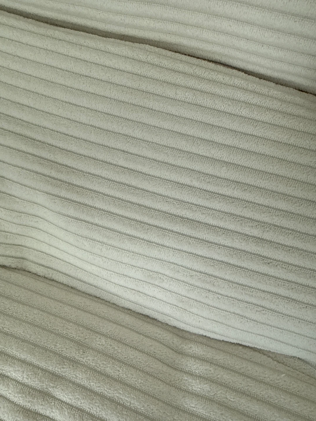 Cream Corduroy Office Chair with Footrest - photo 5