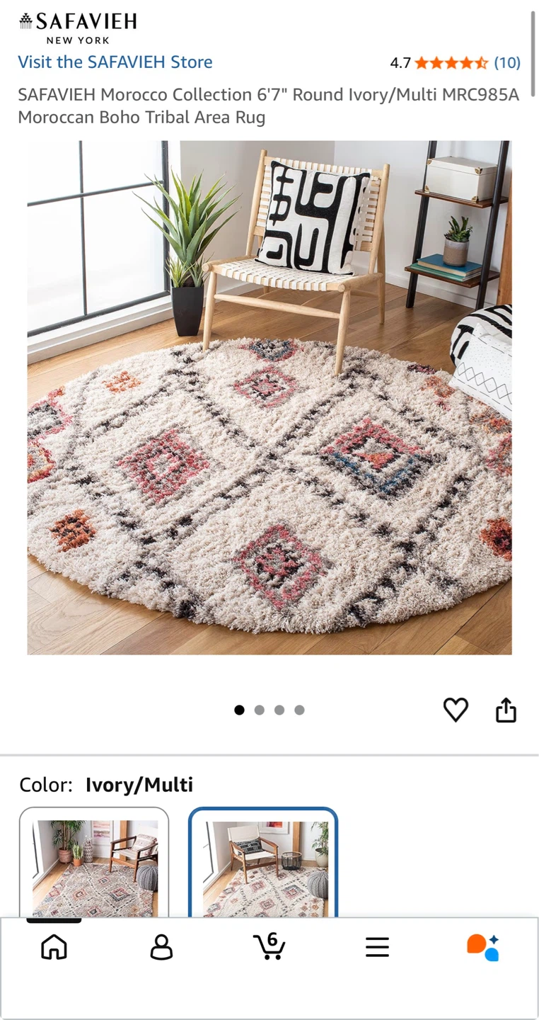Safavieh Morocco Area Rug - 5'3" x 7'6" Like New - photo 5