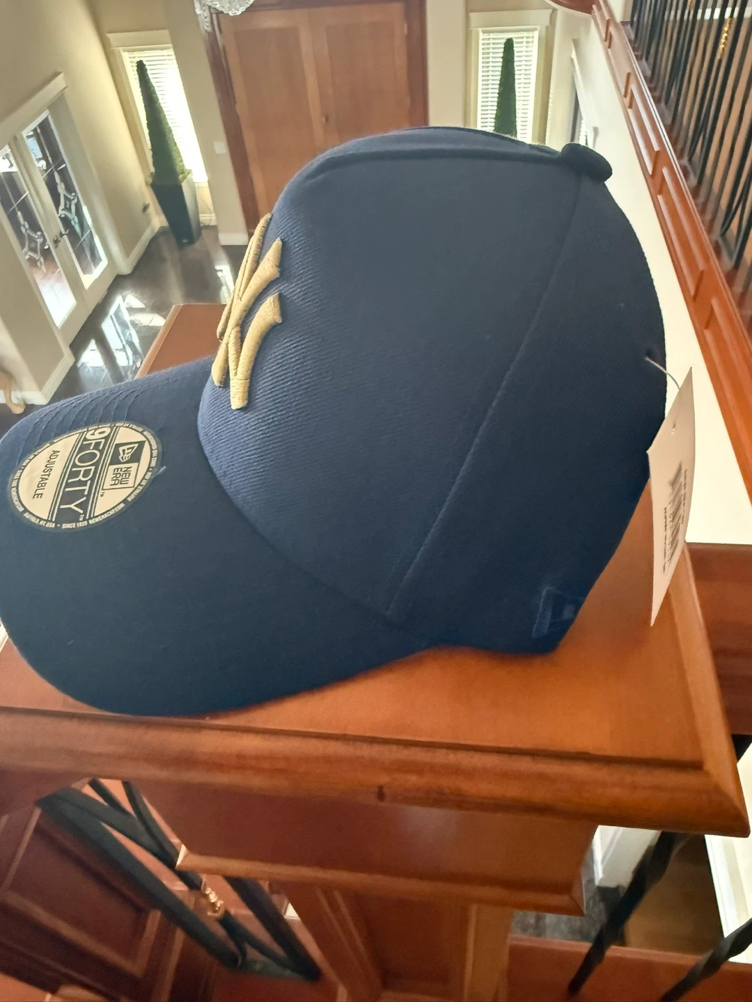 New York Yankees 100th Anniversary Fitted Cap - Blue/Gold - photo 3