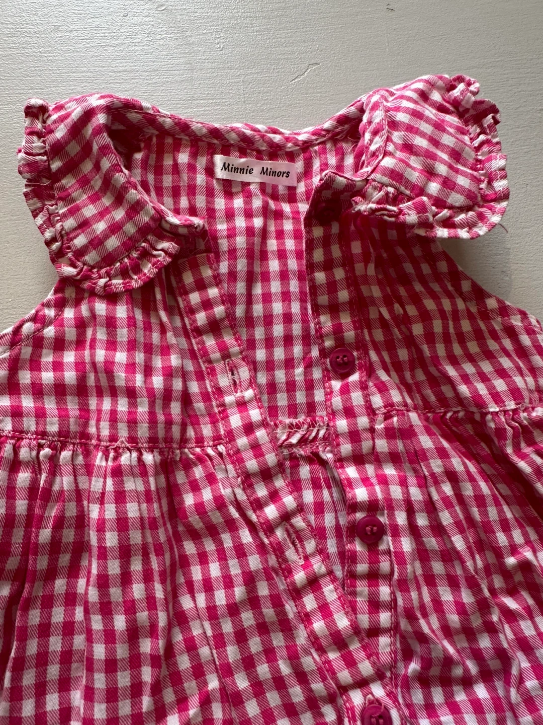 Minnie Minors Pink Gingham Dress - photo 2