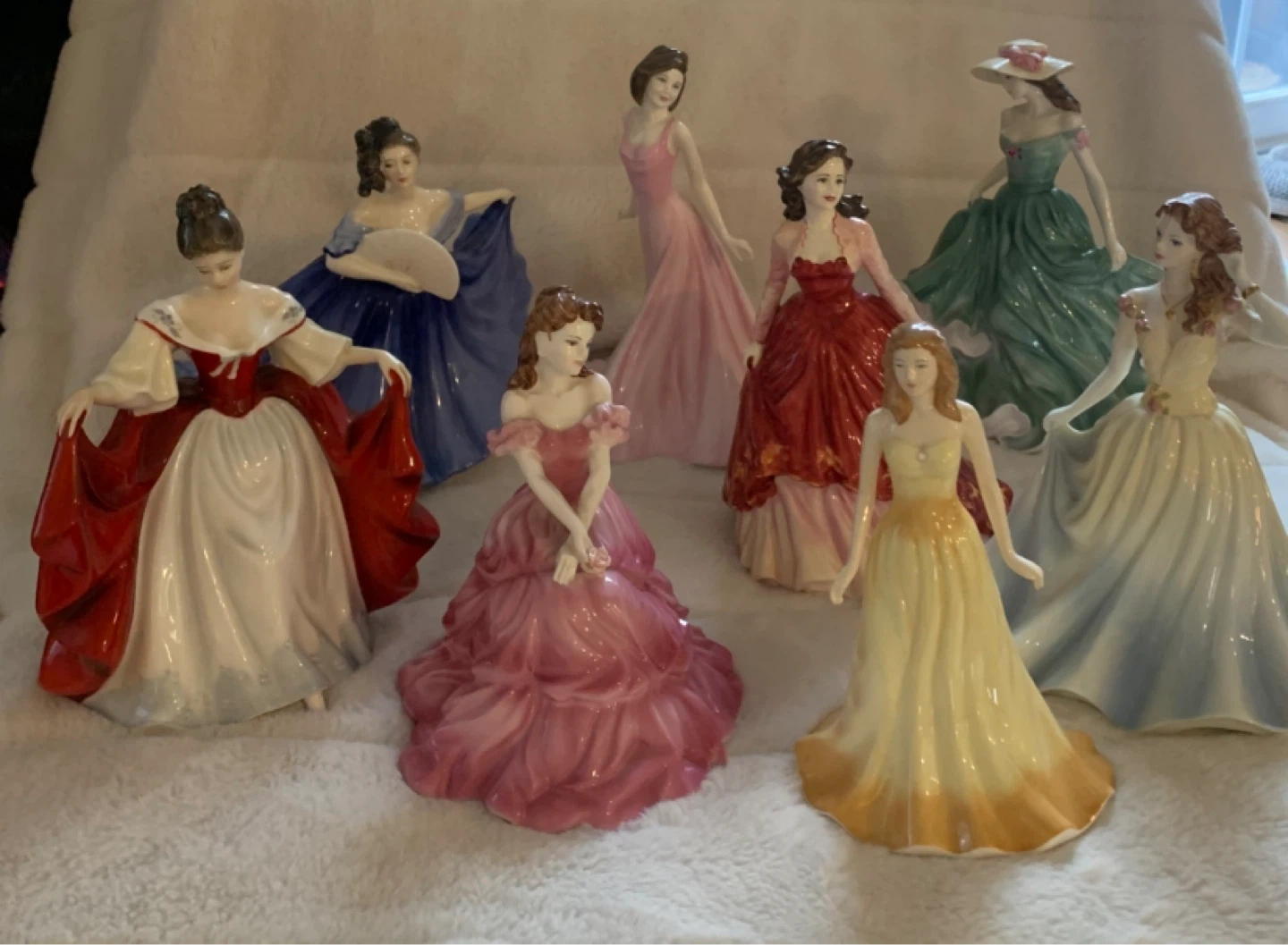 Collection of 8 Decorative Porcelain Figurines