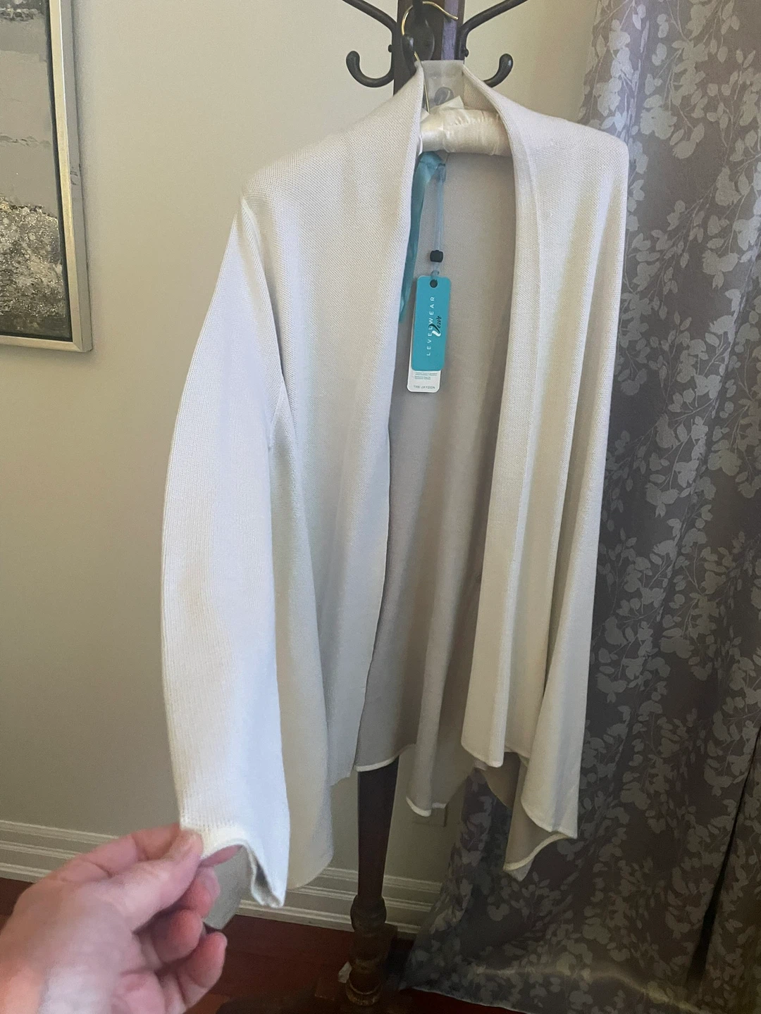 Levelwear Verve Jayden Cardigan M/M White/Cool Grey