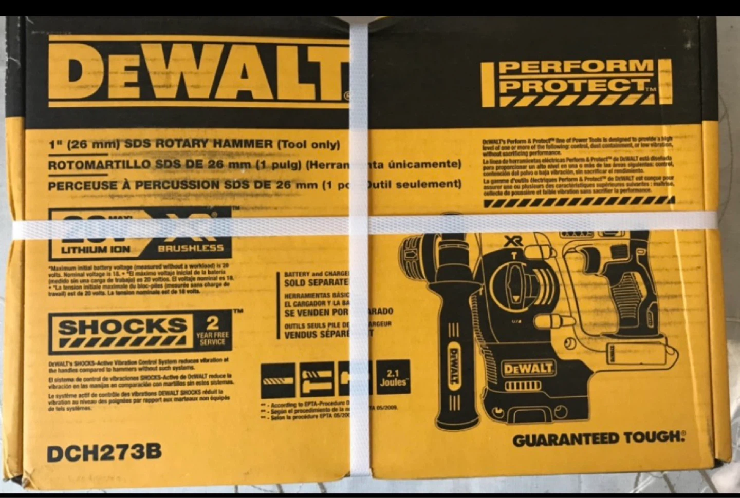 DEWALT DCH273B 1" SDS Rotary Hammer