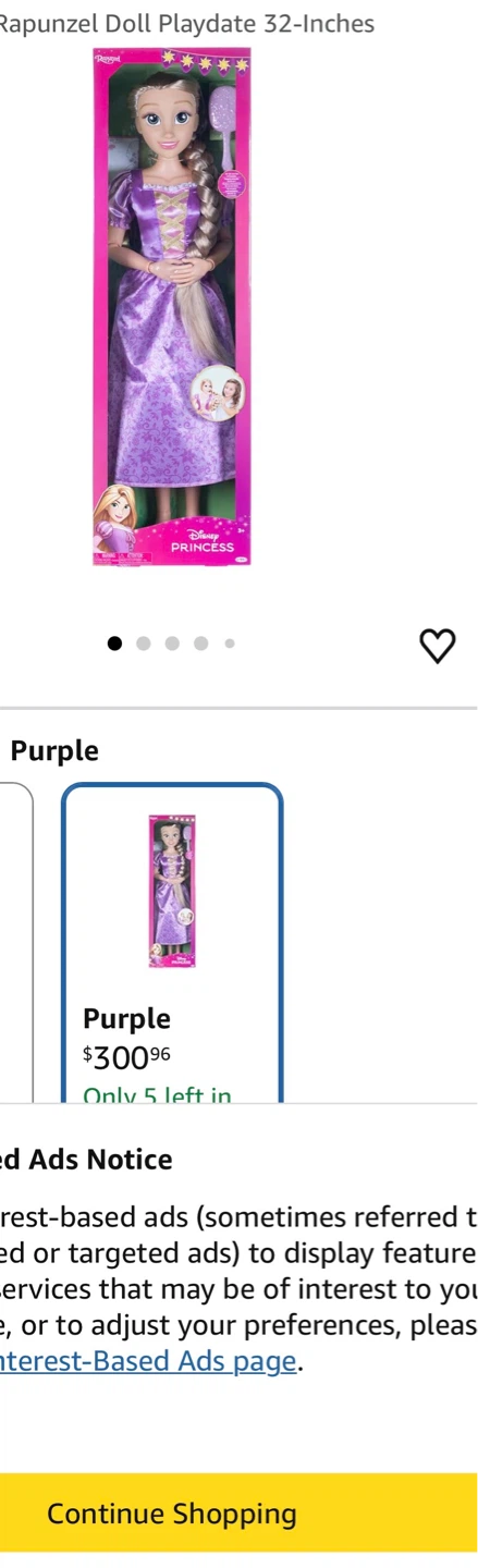 Disney Princess Rapunzel Doll - photo 3