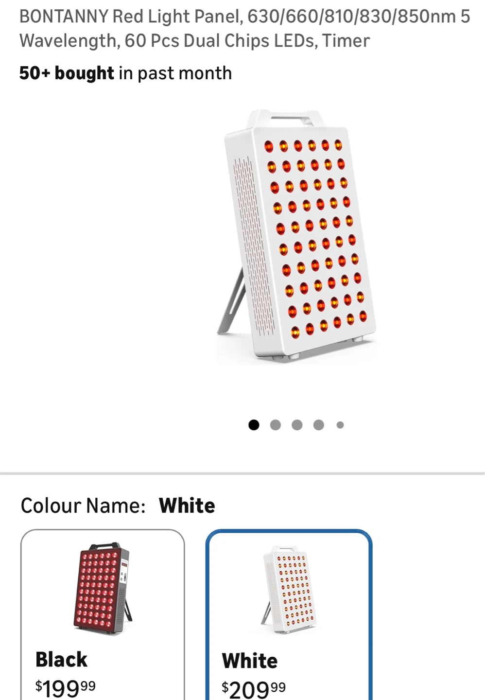 BONTANNY Red Light Therapy Panel - 630/660/810/830/850nm R10