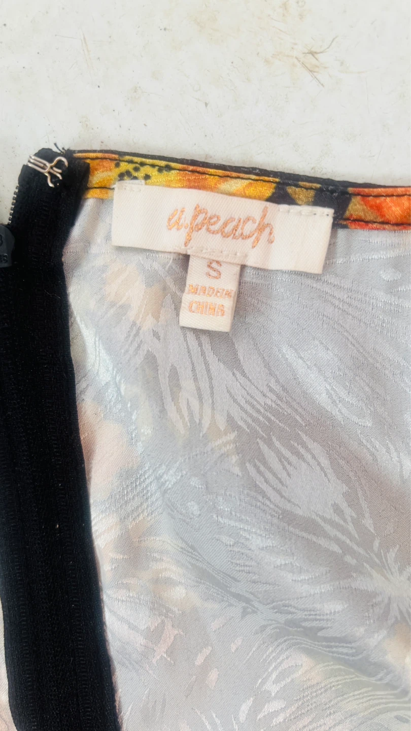 Apeach floral print crop top and pants set size S - photo 2