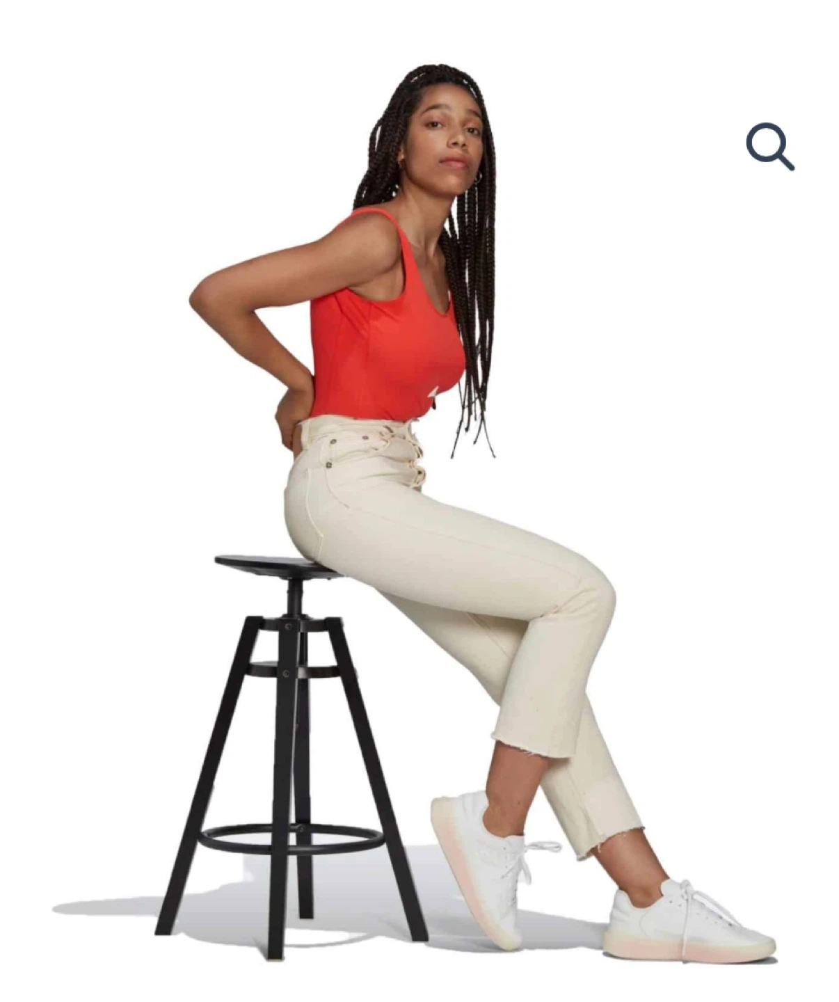 Adidas Women's New Rib Bodysuit - Red - photo 3