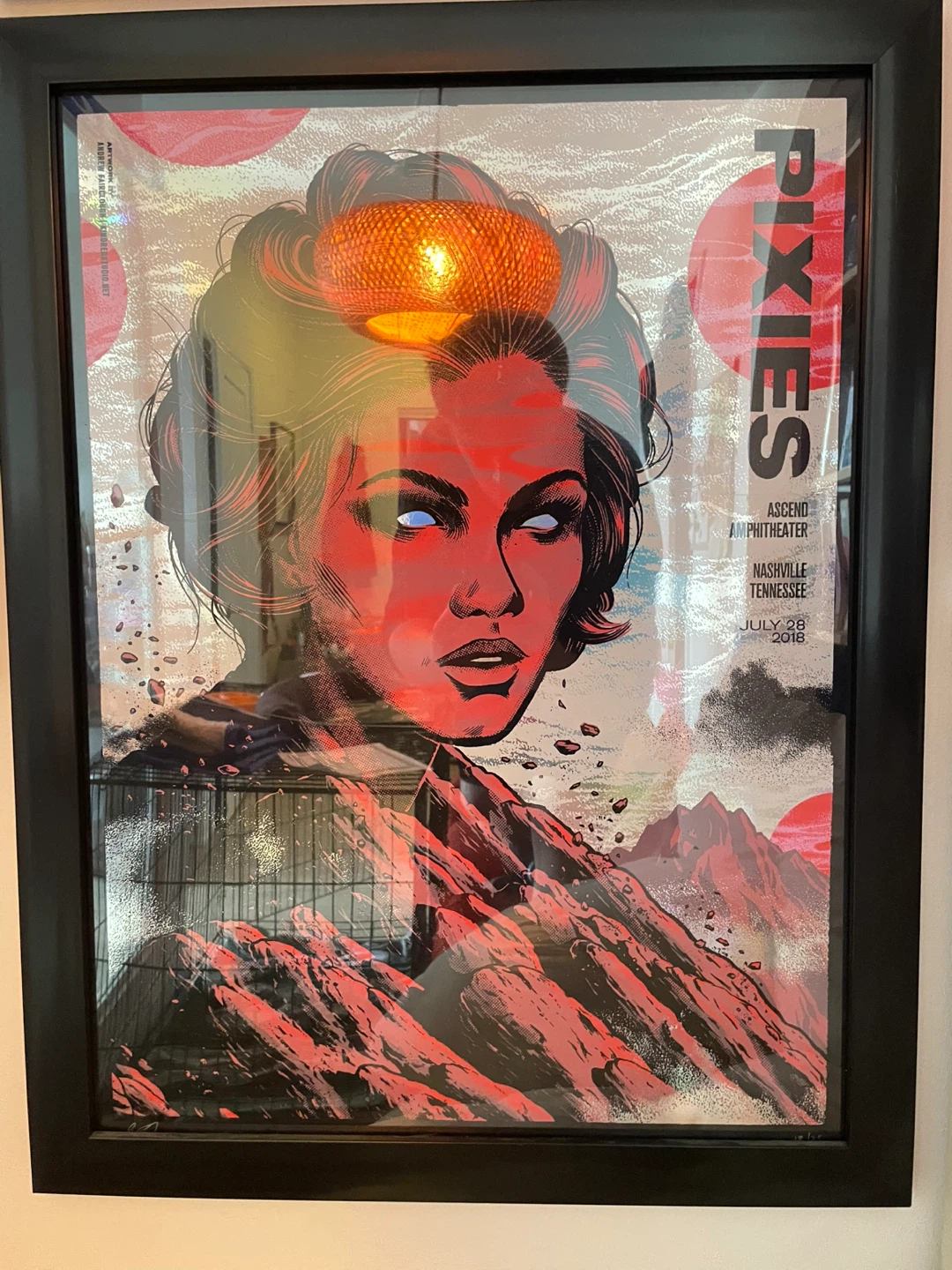Signed Foil Pixies Gig Poster by Andrew Fairclough
