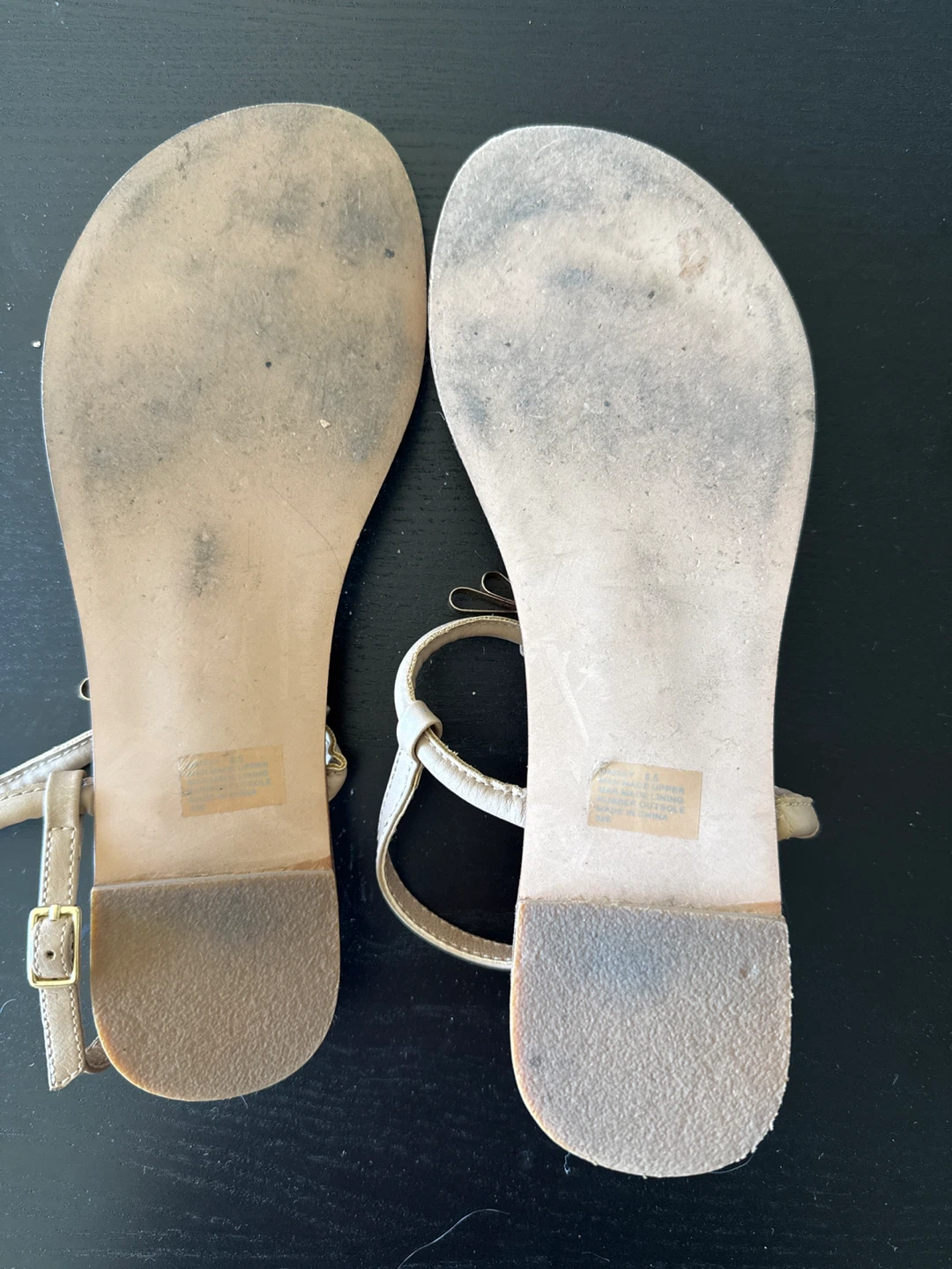 Steve Madden Tan Bow Thong Sandals 8.5 - photo 2