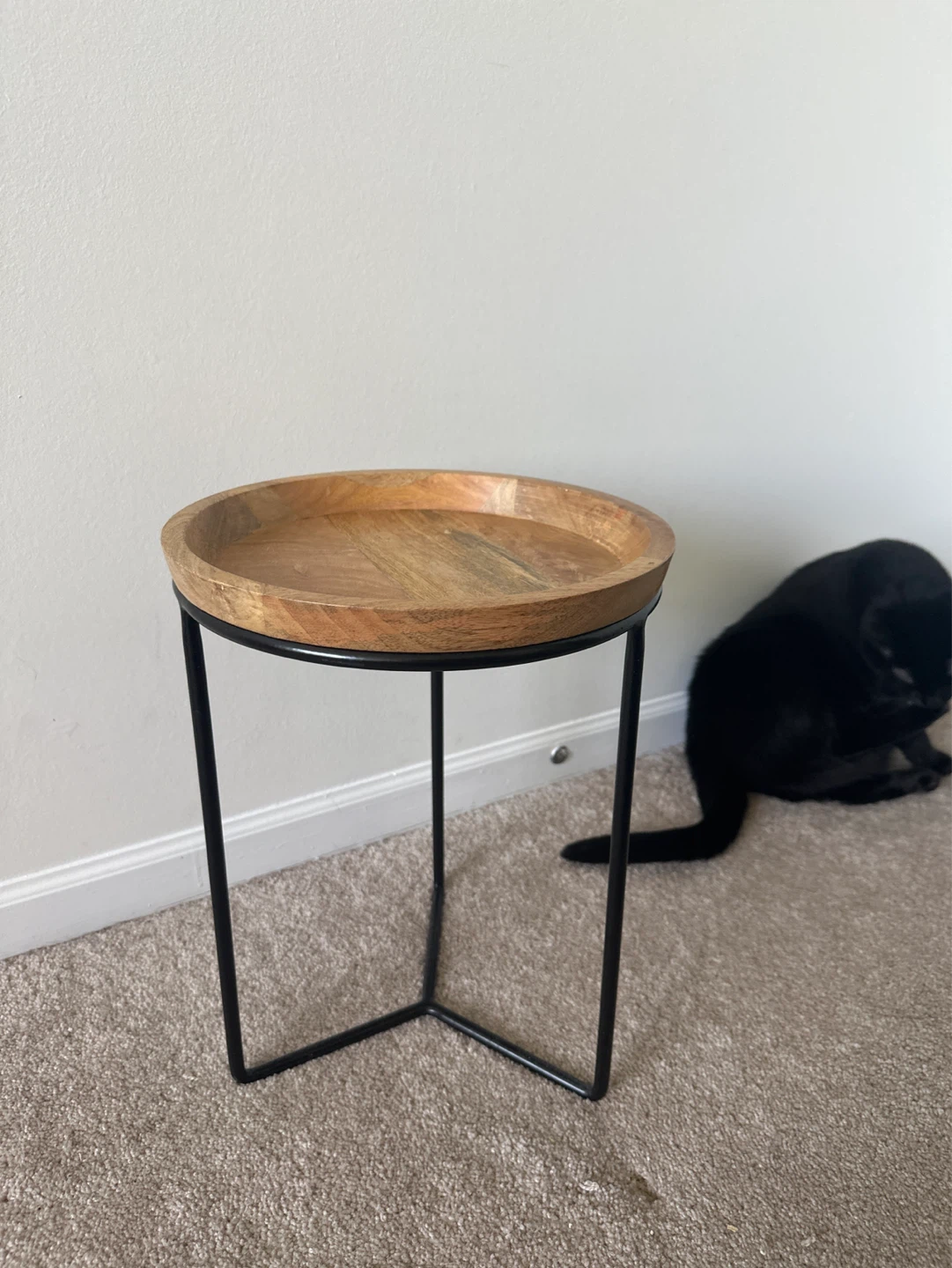 Smith & Hawken Wooden Top Side Table