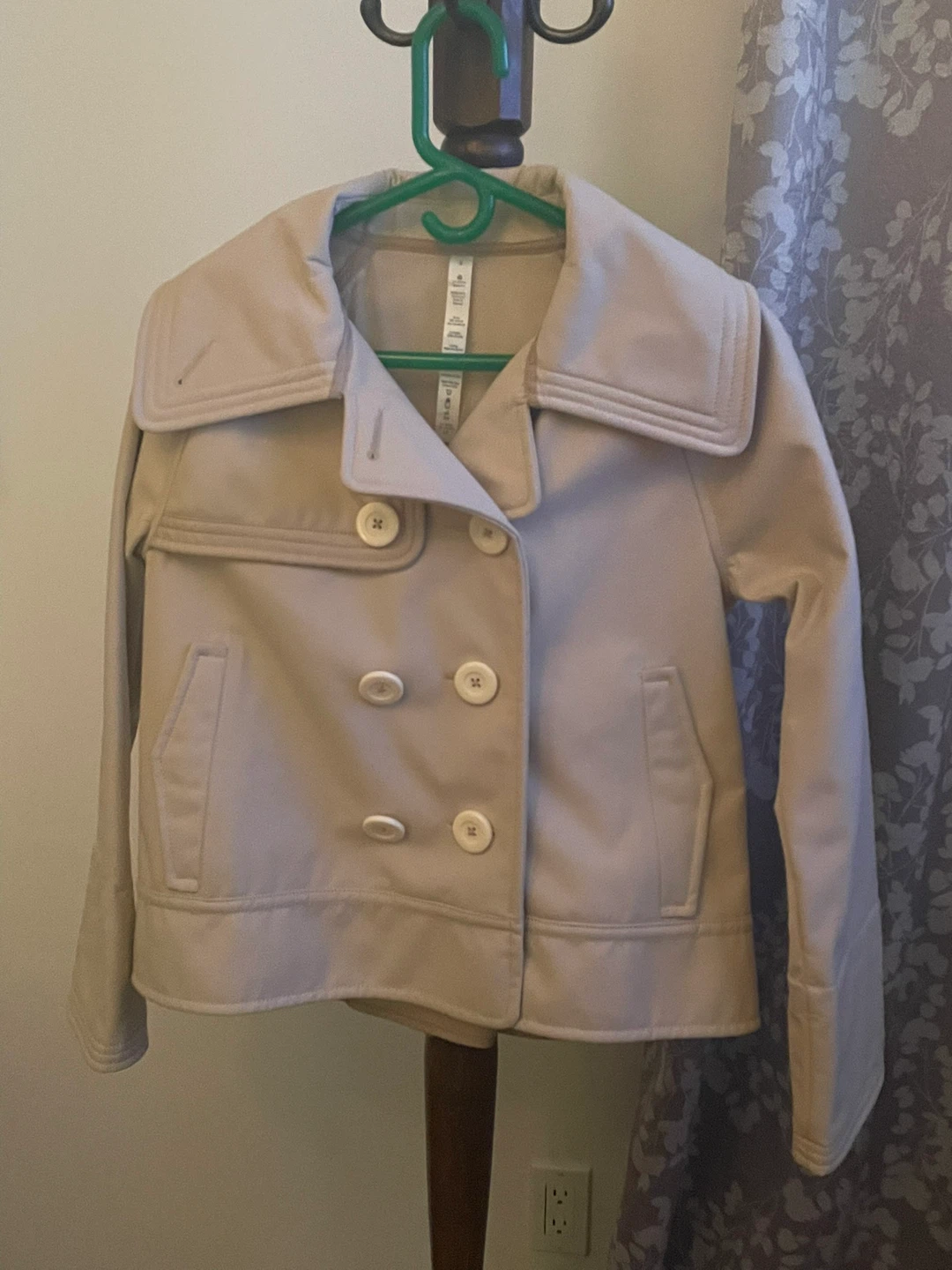 Lululemon Athletica Beige Pea Coat Women's Size 8