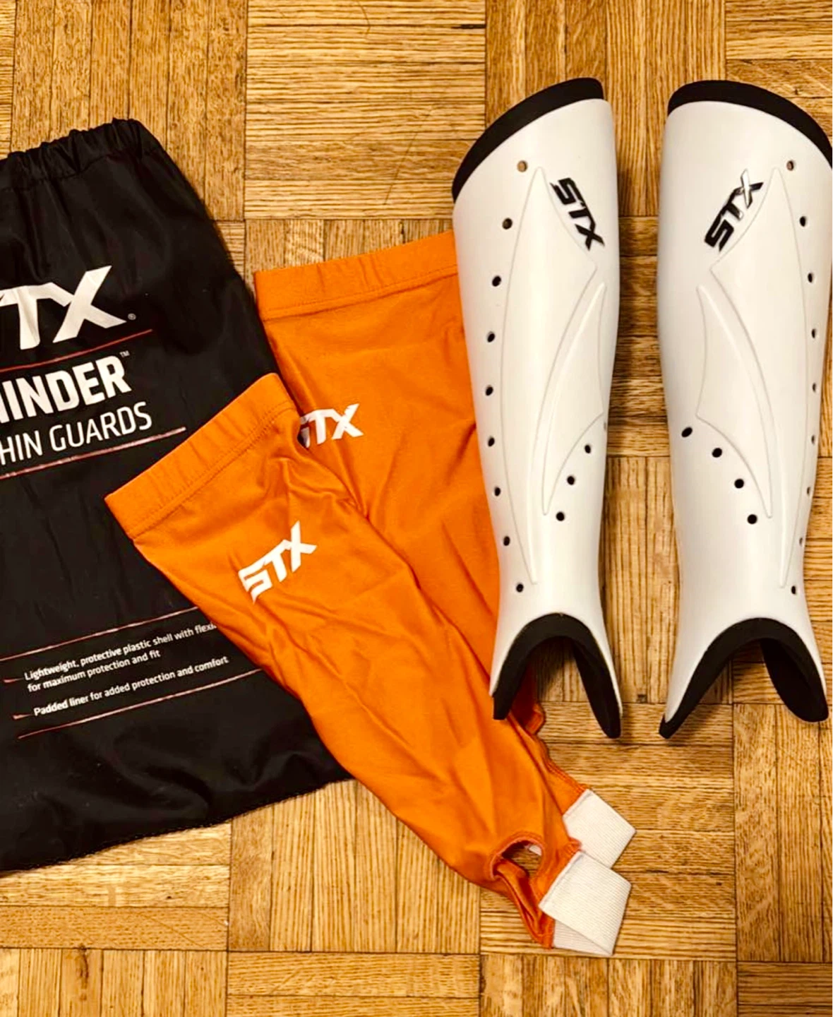 STX Hinder Shin Guards + Sleeves (S/M) 🏑🥍