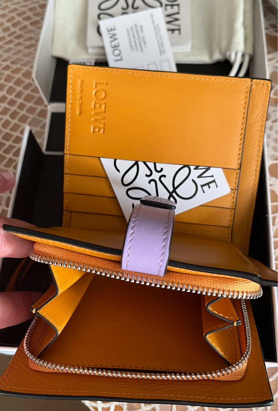 Loewe Bifold Wallet Orange and Yellow - photo 2