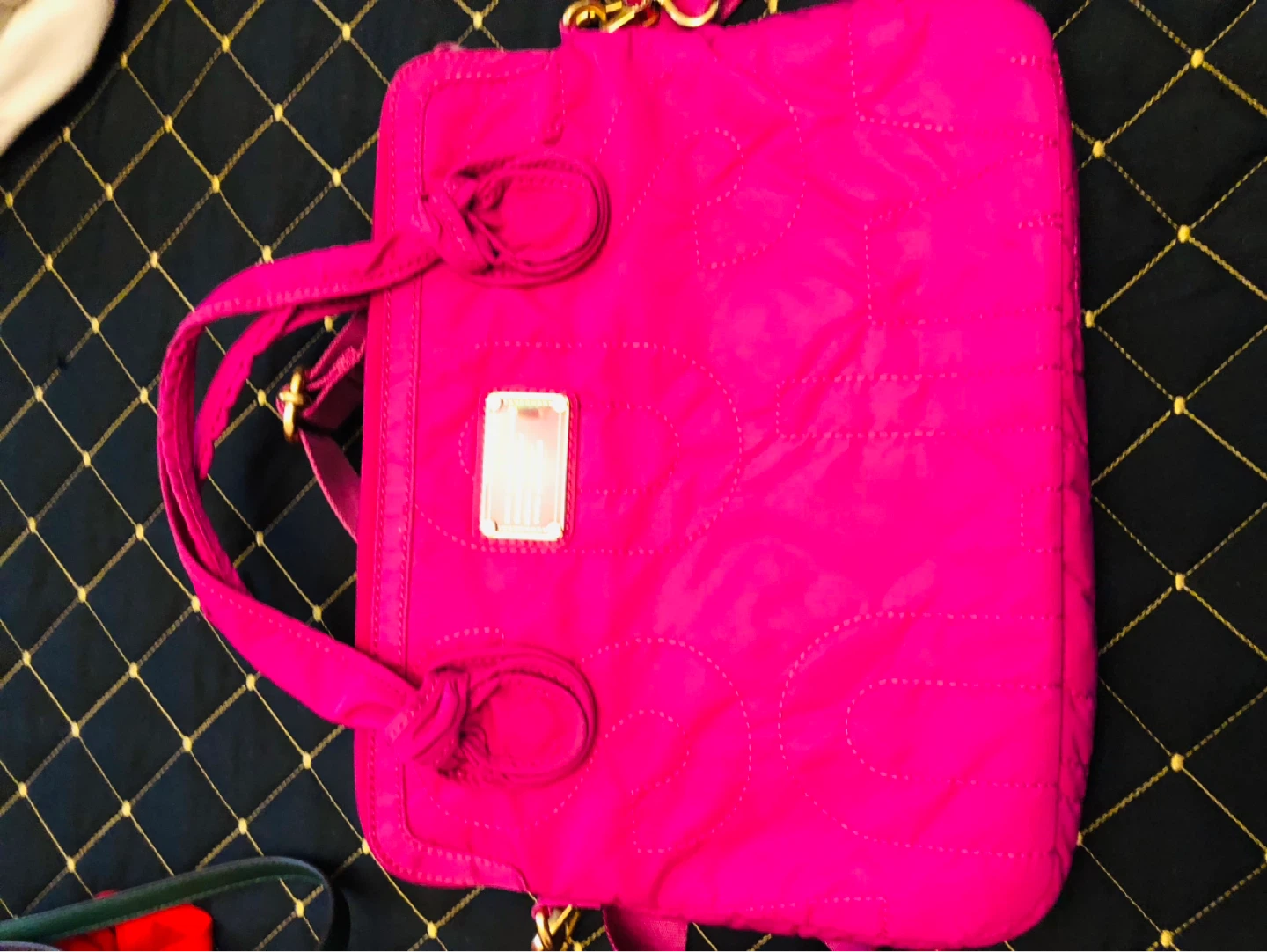 Marc by Marc Jacobs Pink Quilted Nylon Backpack