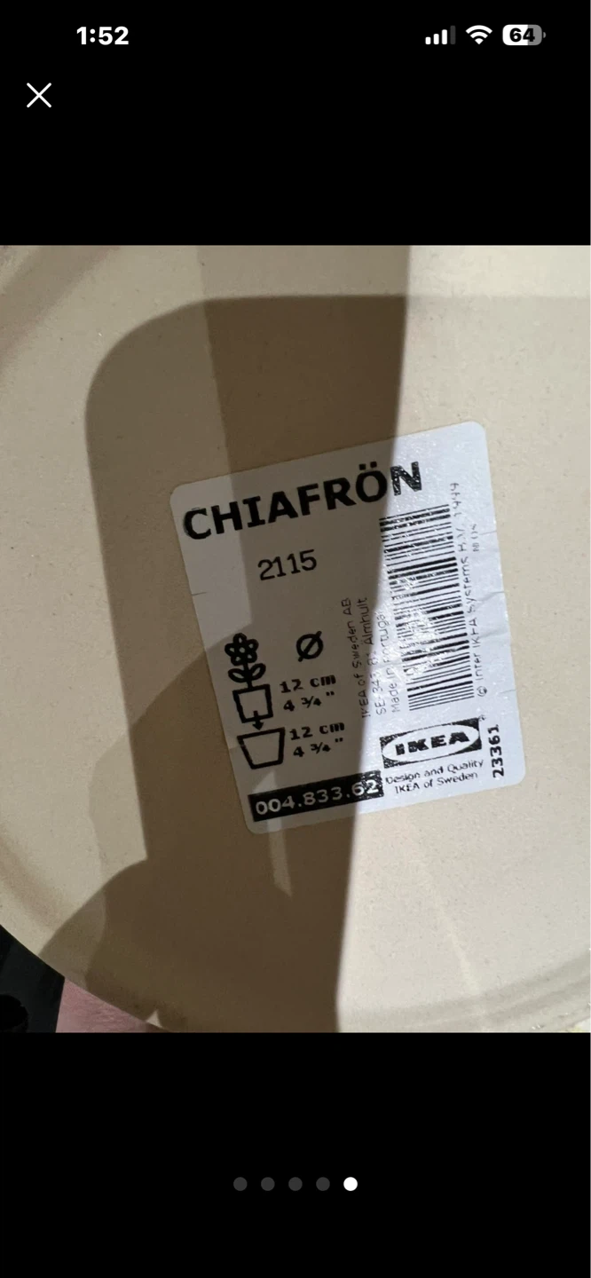 IKEA CHIAFRÖN Plant Pot - Light Blue - photo 5