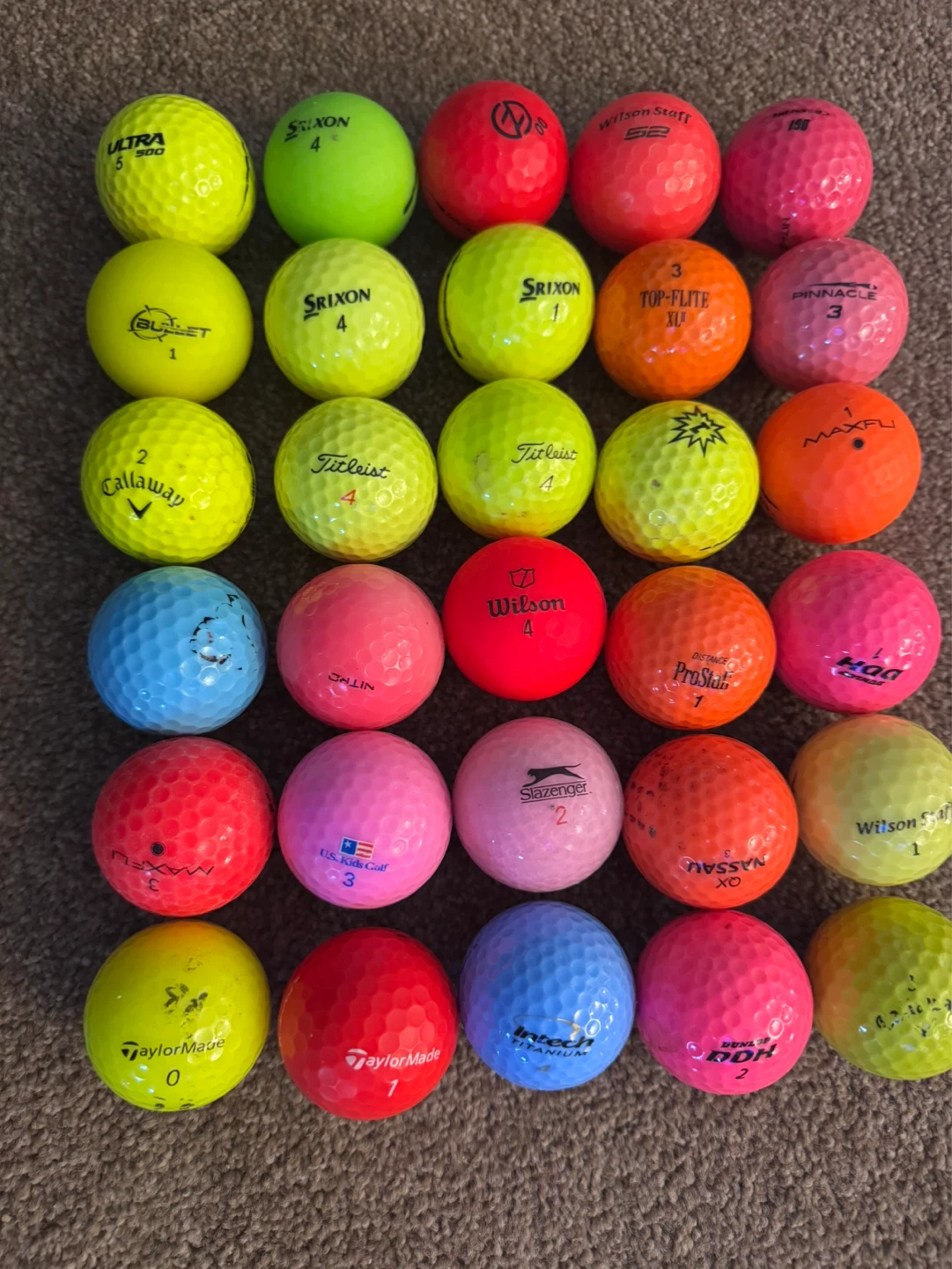 Mixed Brand Golf Balls (30 Count)
