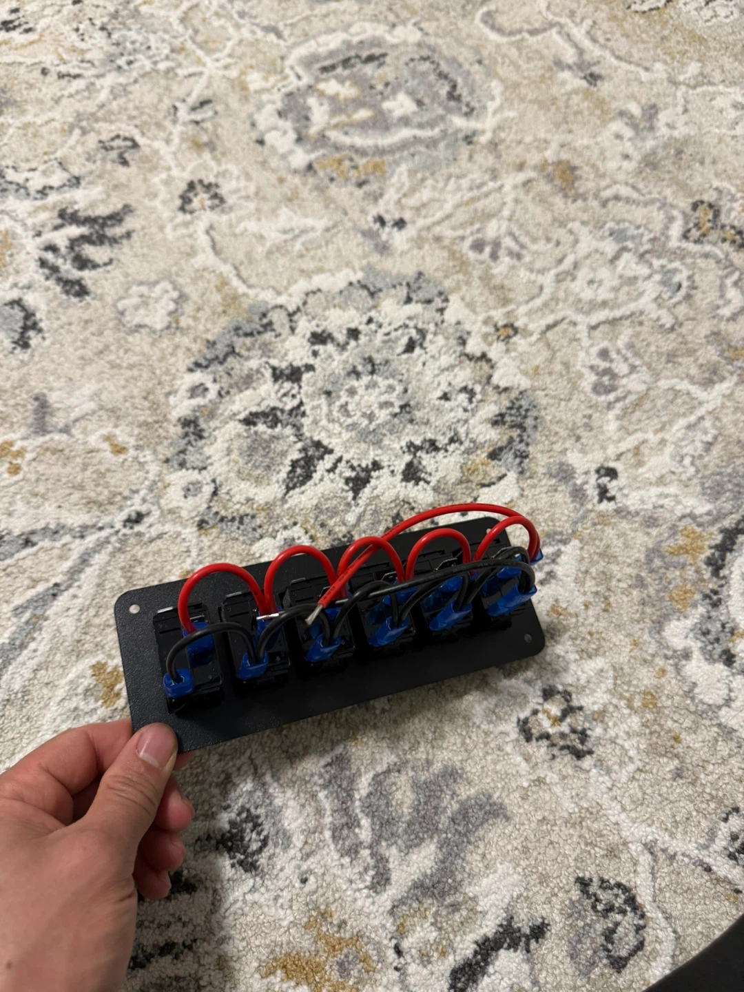 6-Gang Rocker Switch Panel with Wiring - photo 3