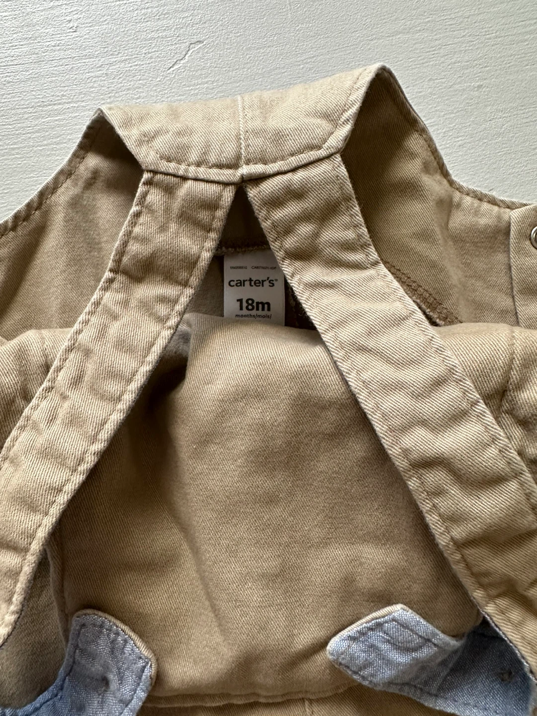 Carter's Khaki Overalls - 18 Months - photo 2