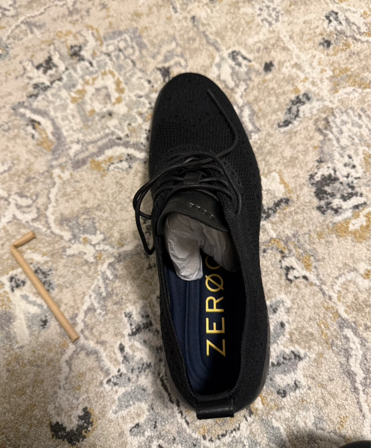 Cole Haan Zerogrand Black Knit Oxford Shoes - Size 10.5 Men's - photo 3