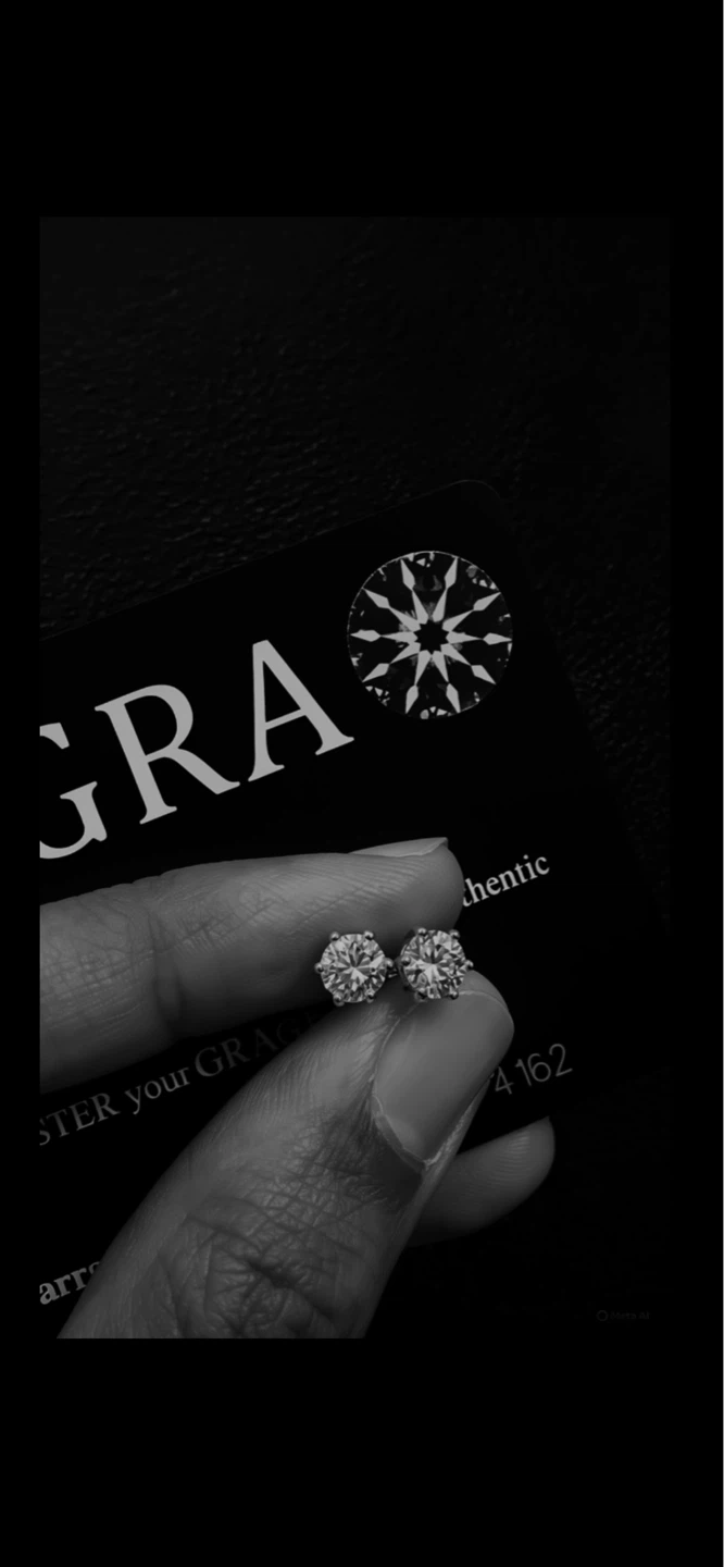 GRA Certified Diamond Stud Earrings
