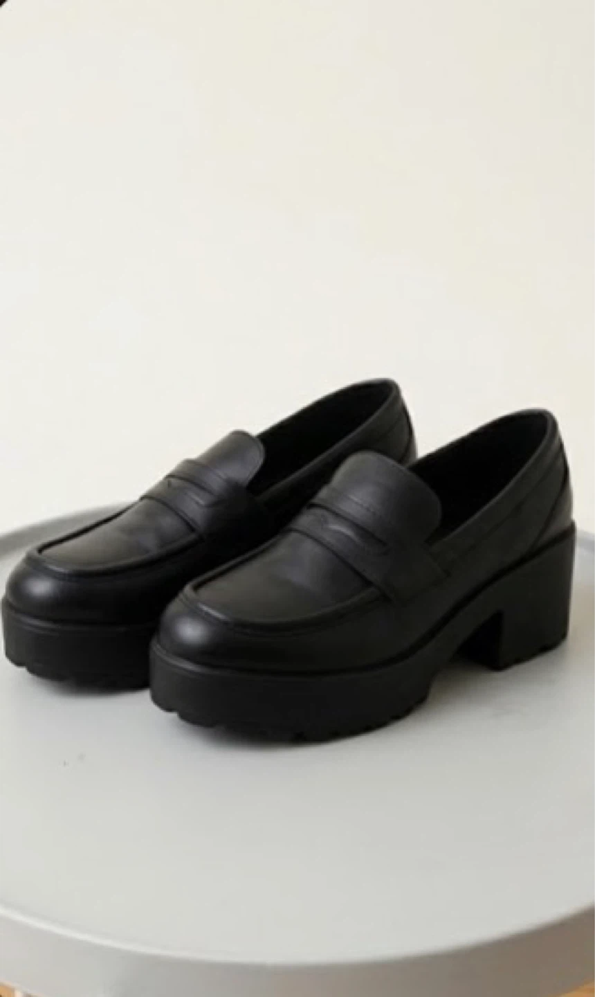 Black Platform Loafers