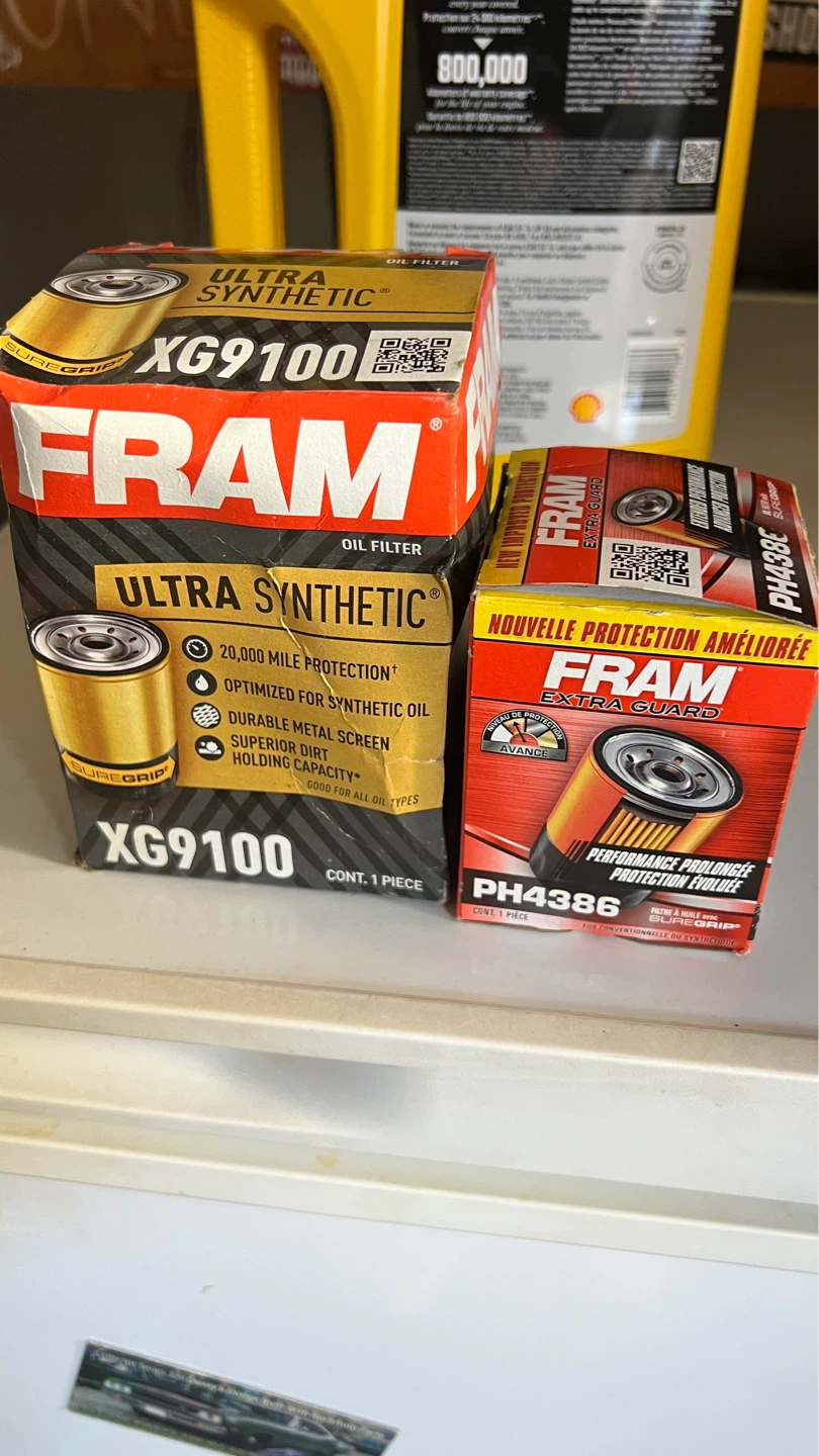 Fram XG9100 & PH4386 Oil Filters