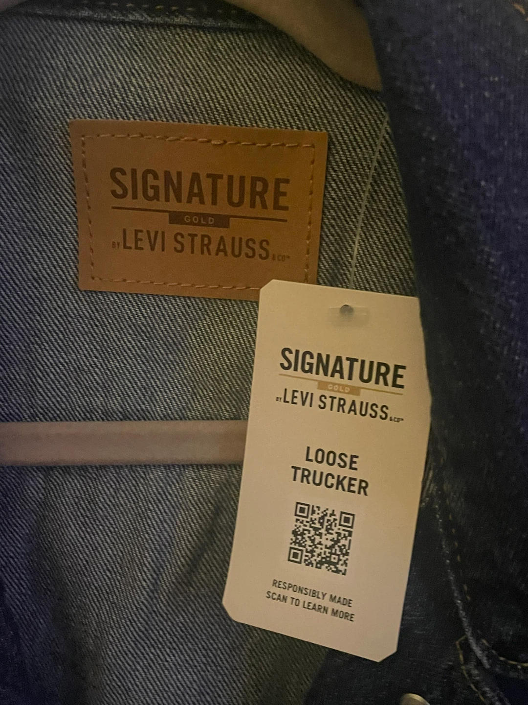 Levi Strauss Signature Gold Loose Trucker Denim Jacket - photo 3