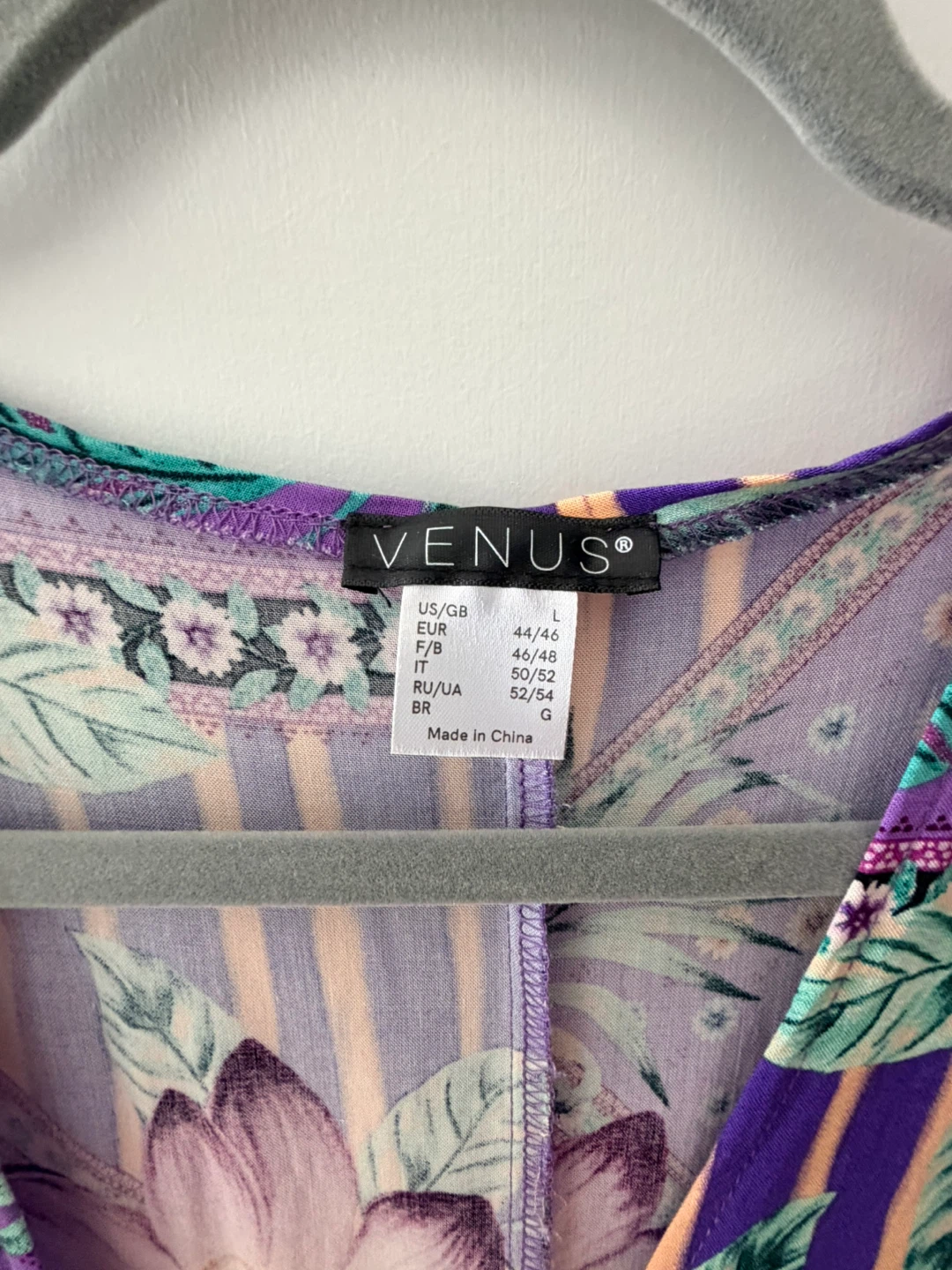 Venus Floral Print V-Neck Dress Size L - photo 3
