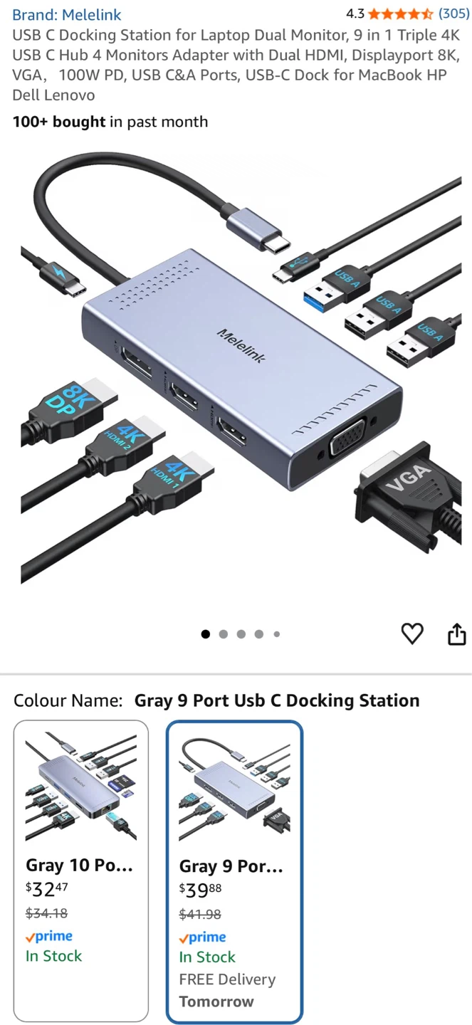 Melelink USB-C Hub 9-in-1 Docking Station - photo 2