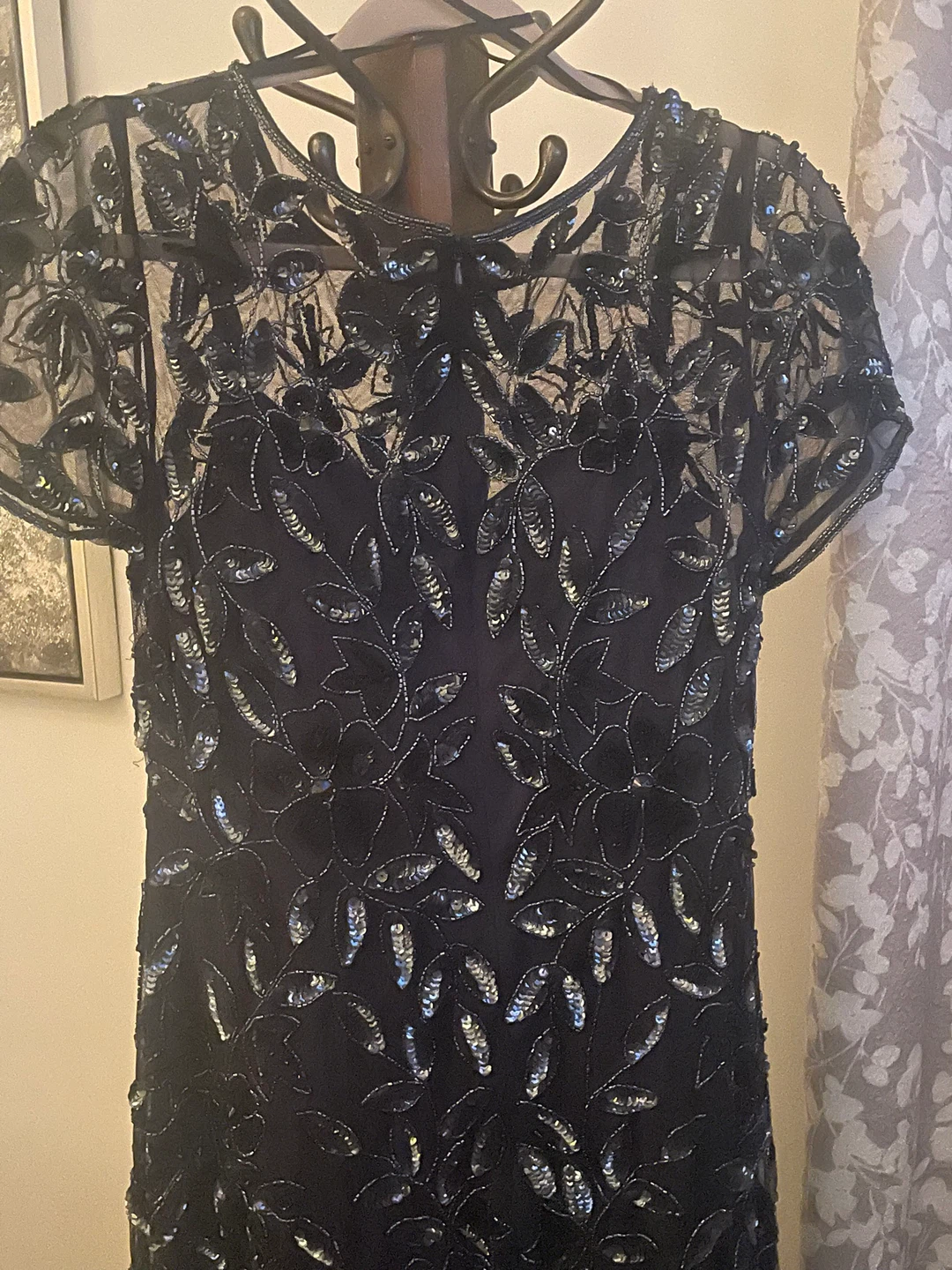 Navy Beaded Evening Gown - photo 2