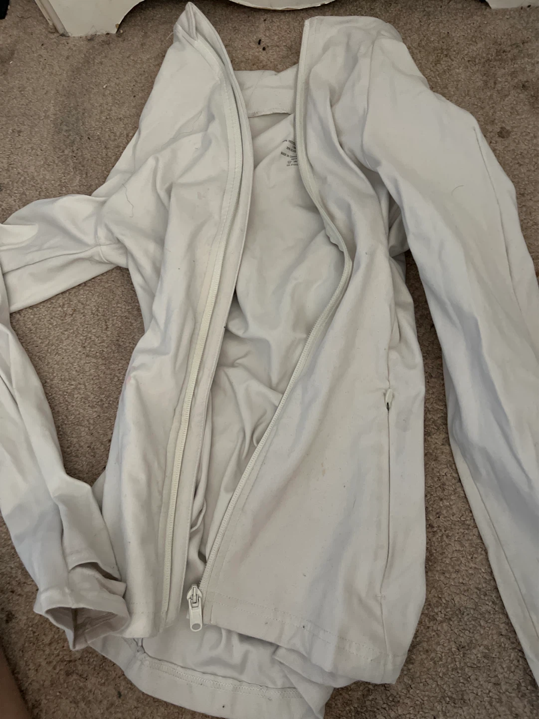 White Full Zip Jacket
