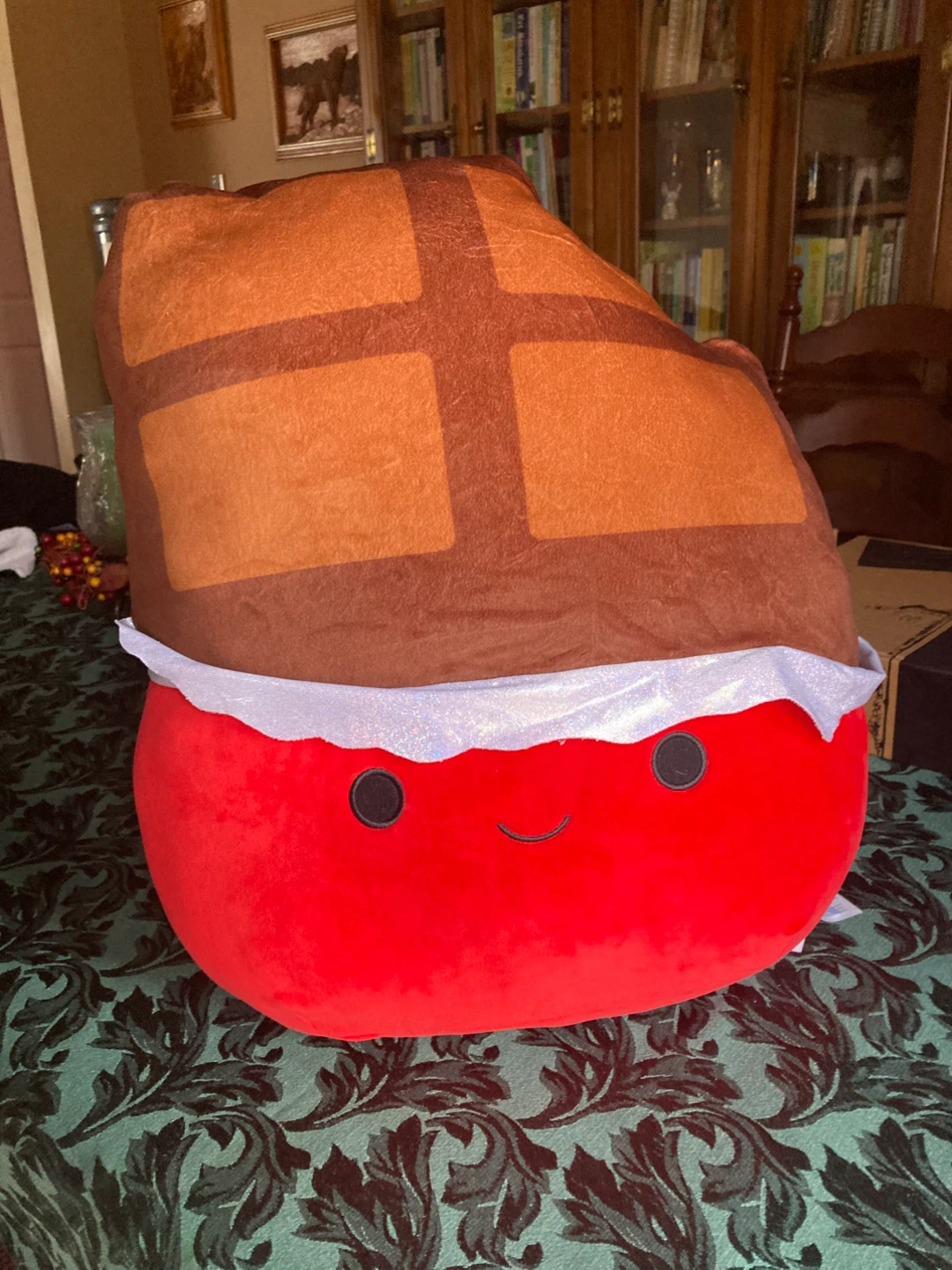 Large Strawberry Chocolate Squishmallow in like new condition