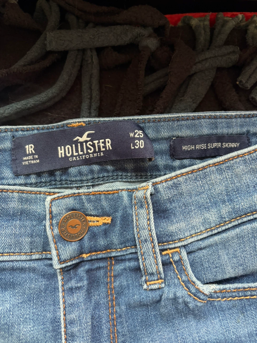 Hollister High Rise Super Skinny Jeans W25 L30 - photo 2