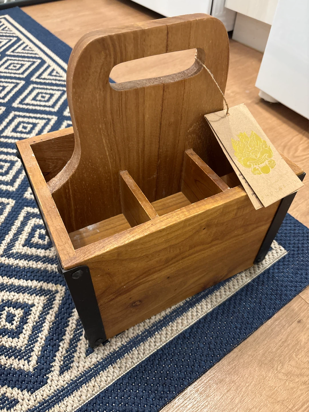 Wooden Caddy with Handle - photo 2