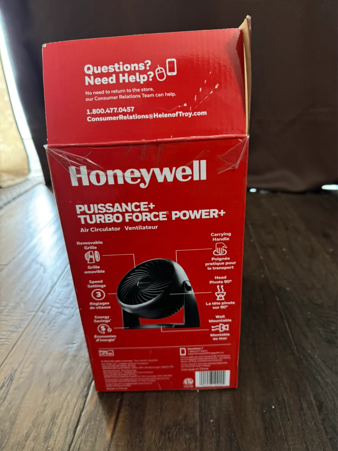 Honeywell Turbo Force Power+ Air Circulator Fan - photo 5